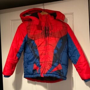 Red and Blue Spider-Man Kids Jacket size 6